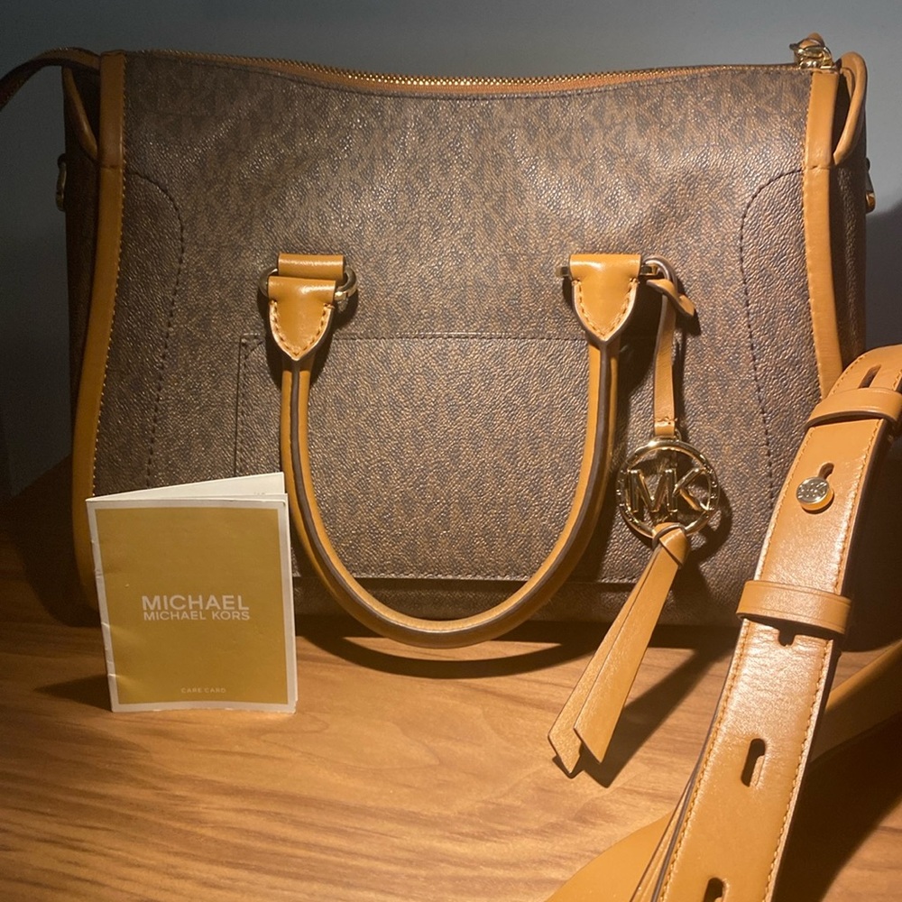 Michael Kors Carine Large Logo Satchel